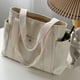 thumbnail image 2 of Tela de lona casual mujer de gran capacidad portátil 100 bolsos de hombro, 2 of 5