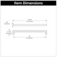 thumbnail image 2 of Belwith-Keeler B077993SN 18 in. CC Coventry Appliance Pull, Satin Nickel, 2 of 7