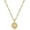 Golden, variant on PERITANG Initial Necklace For Women,14K Gold Plated Round Letter Pendant Necklace Capital Monogram Necklace Alhpabets from A-Z Figaro Chain Necklace