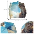 thumbnail image 2 of Pofeuu Blue Sky Winged Cat Print Beanie Hat for Men and Women Winter Warm Hats Knit Slouchy Thick Skull Cap, 2 of 7