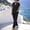 Black, variant on Women's Casual Linen V-Neck Top + Pants Two-Piece Summer Outfit Set