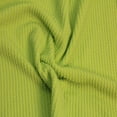 thumbnail image 3 of 57" Wide Poly Rayon Spandex Rib Knit Fabric by the Yard  - 240 GSM, Medium Weight, Soft & Breathable, 4-Way Stretch - Ideal for Clothing, Drapery, Tops & DIY -Lime, 3 of 4