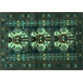 thumbnail image 1 of Ahgly Company Indoor Rectangle Persian Turquoise Blue Traditional Area Rugs, 4' x 6', 1 of 4