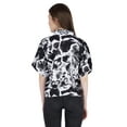 thumbnail image 5 of Moomaya WoMen's Printed Top Collar Neck Button-Down Shirt Short Sleeve Tunic, 5 of 8