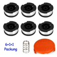 thumbnail image 1 of 6x carretes y cubiertas de carretes para carrete de hilo de cortadora de césped Black & Decker, 1 of 5