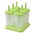 thumbnail image 1 of Moldes para paletas reutilizables, kmeivol Juego de 6 moldes de silicona para paletas, 1 of 5
