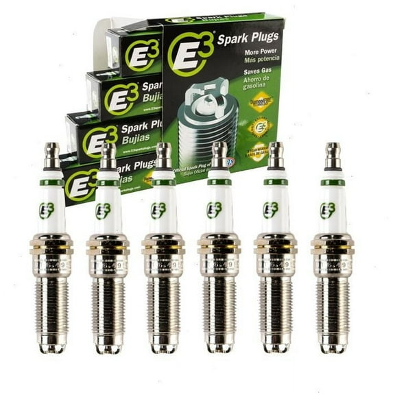 6 pc E3 Spark Plugs compatible with Ford Transit-250 3.5L 3.7L V6 2015-2022