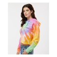 thumbnail image 2 of Colortone Women�'s Tie-Dyed Crop Hooded Sweatshirt, 2 of 5