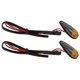 thumbnail image 3 of Luz De Señal De Giro De Motocicleta, Lámpara Intermitente De Motocicleta De Estilo De Fibra De Carbono Universal A Prueba De Polvo 2 Uds 12V 3W Para Scooter De Bicicleta Cergrey Motorbike Driving Light, 3 of 8