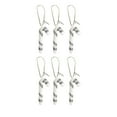 thumbnail image 2 of Honeeladyy 6Pcs Candy Cane Christmas Decoration, Hanging Candy Cane Ornaments for Christmas Tree Decoration, Xmas Candy Cane Pendants Crafts for Holiday Home Decor Party Supplies, Silver, 2 of 5