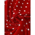 thumbnail image 3 of Red Sleeveless Polka Dot A-Line Dress, Casual Vacation Summer Style, 3 of 5