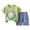 Light Green, variant on Nwiuh Toddler Newborn Baby Boy Outfit Short Sleeve Tops Pants Clothes Set Infant Boys Summer Winter 2PCS(Black, 18-24 Months)