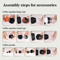 thumbnail image 5 of Portable Electric Espresso Machine Ground Coffee & Capsule Coffee Maker, 7500mAh Cold Brew & Self-Heating Coffee Maker for Camping & Office 26-27s, 5 of 5