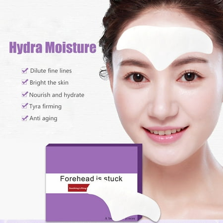 Yosoo Wrinkle Pad,10PCS/Box Anti-Wrinkle Anti Forehead Lines Skin Moisturizing Repairing Sticker Pad,Wrinkle