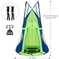 thumbnail image 2 of Goplus 40" Kids Hanging Chair Swing Tent Set Hammock Nest Pod Seat Green, 2 of 9