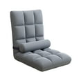 thumbnail image 3 of simhoa Chaise de Sol avec Soutien Dorsal 5 Positions Réglable Fauteuil Inclinable d'Appartement Gris, 3 of 8