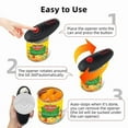 thumbnail image 5 of KNACK - Automatic Electric Can Opener One Touch Hand Free Cans Cut At 360° Along The Lid, 5 of 6
