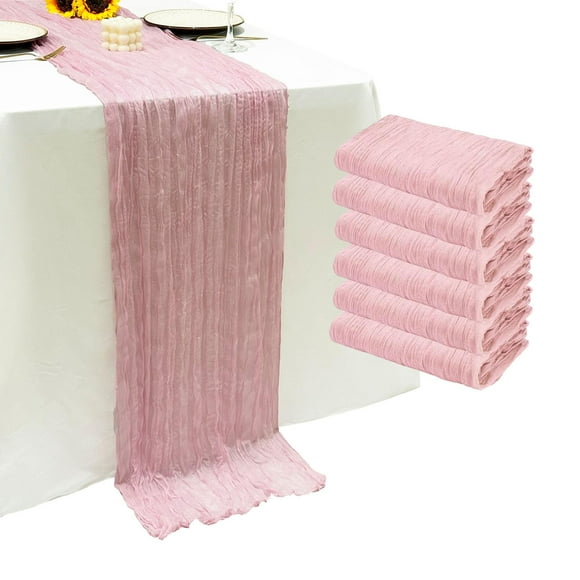 Tapete de mesa Seveups, 6 unidades, color rosa, 55 x 300 cm, 10 pies