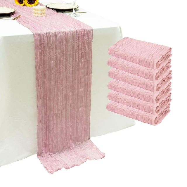 Tapete de mesa Seveups, 6 unidades, color rosa, 55 x 300 cm, 10 pies