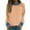 Orange, variant on Oalirro Cute Long Sleeve Tops for Women Striped Print Round Neck Sheer Tops for Women Fall and Winter Coffee Shirt