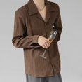 thumbnail image 3 of Lightweight Mens Long Sleeve Casual Shirt with Stripes for Everyday Use, 3 of 9