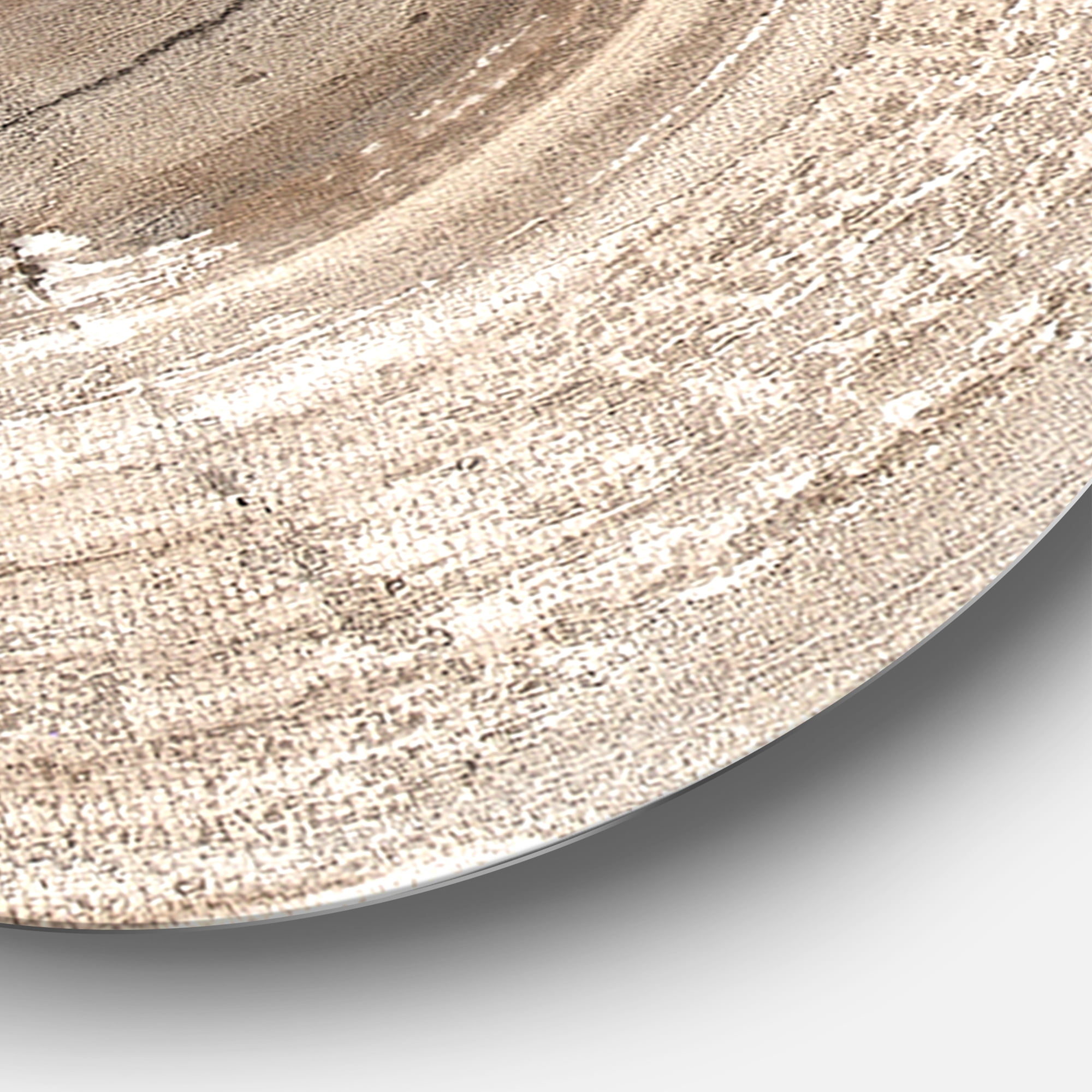 Designart 'Circle natural elements II' Metal Wall Art
