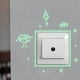 thumbnail image 2 of Luminous wall decals. Decorative vinyl for Martian sockets or switches. Stickers, home decor, wall decals, 2 of 5