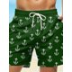 thumbnail image 2 of 2024 nuevos pantalones cortos de tabla para hombres, pantalones cortos de baño, bañadores, cintura con ancla, secado rápido, cortos, vacaciones, playa, hawaianos, informales, microelásticos, 2 of 4
