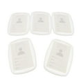 thumbnail image 1 of koolsoo 5 Pcs Porte-Badge d'Identité Vertical, Porte-Cartes, Robuste, Imperméable, Durable - Blanc, comme Décrit, 1 of 9