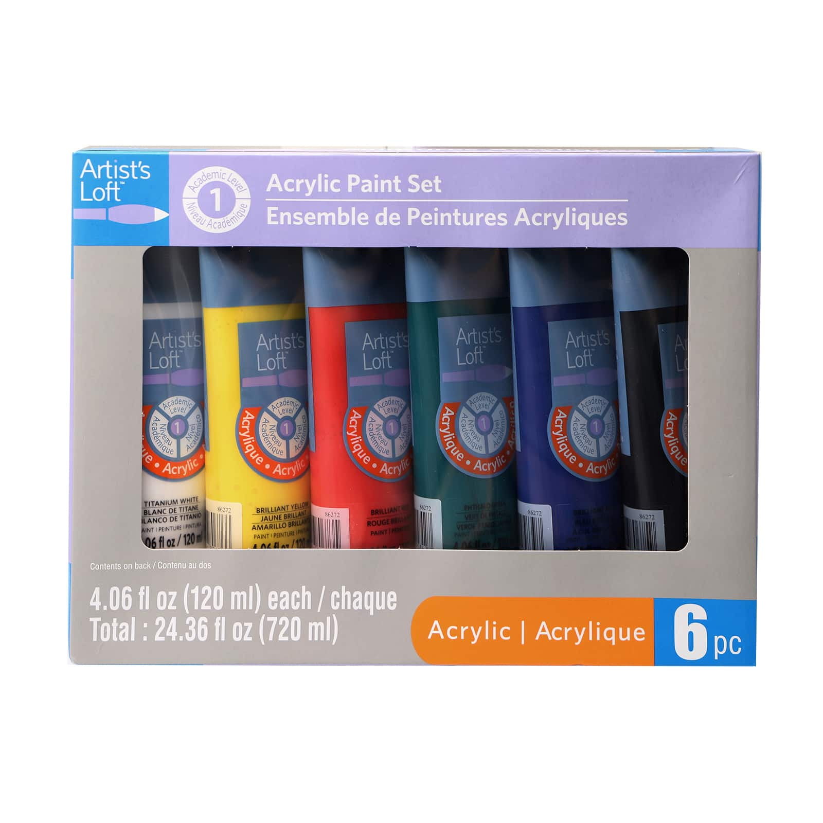 Artist's Loft 6 Color Acrylic Paint Starter Set, 4oz