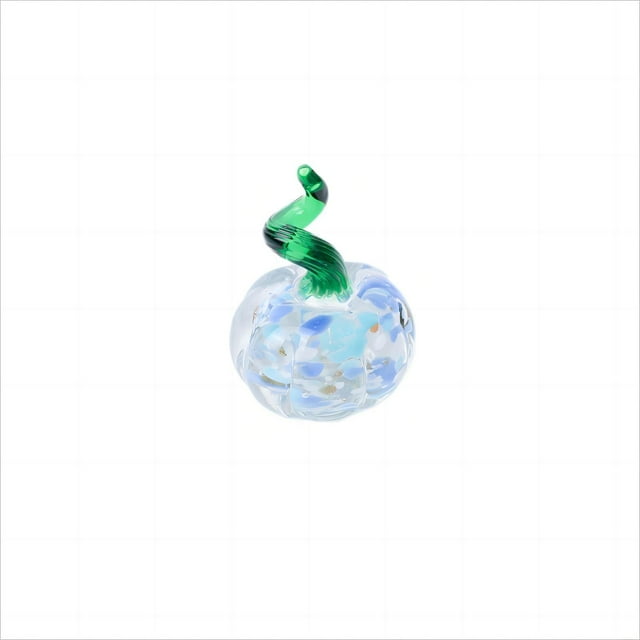 Crystal Pumpkin Statue Mini Hand Blown Glass Pumpkin Statue Vegetable Collection Decorations Suitable For Thanksgiving Halloween