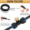 thumbnail image 5 of 15 Pieces Brass Misting Nozzles 1/4 Inch Slip Lock Mister Nozzles Thread Misting Nozzle Tees with 2 Pieces Plugs for Outdoor Cooling System Patio Misting System, 5 of 5