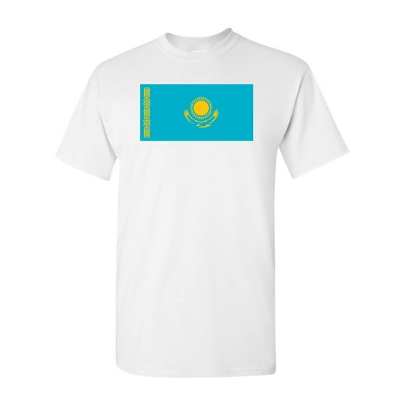 Kazakhstan Country Flag Adult DT T-Shirt Tee