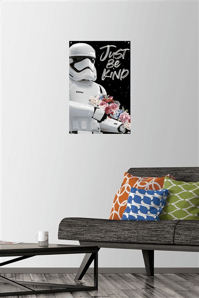 Star Wars: Saga - Just Be Kind Wall Poster with Push Pins, 14.725" x 22.375"