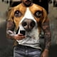 thumbnail image 5 of Tops para hombre, blusas y camisas de cuello redondo y manga corta para hombre, blusas casuales deportivas con estampado de perros y animales divertidos para hombre, camisas vintage de cuello redondo,, 5 of 8