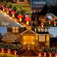 thumbnail image 5 of Nuevas luces solares impermeables mejoradas para decoración al aire libre, 8 modos para jardín, camino, paisaje, patio, Pascua, juego de 6 rojos, 5 of 5