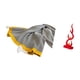 thumbnail image 5 of Manta Abstracta De Punto Con Estampado De Rayas De Fuego, Suave Y Cálida, Decoración Rústica Para Dormitorio, Sofá, Cama, Silla, Escultura De Llama De Resina Moderna, Adorno, Regalo Para, 5 of 8