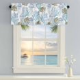 thumbnail image 2 of Window Valance for Kitchen,Summer Nautical Blue Jellyfish Rod Pocket Curtain Valances Short Curtains Drapes Panel,Abstract Blue Ocean Window Treatment Topper for Living Room Bathroom Bedroom Home, 2 of 9