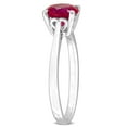 thumbnail image 4 of Everly Women's Created Ruby Sterling Silver Ring, 4 of 9