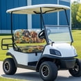 thumbnail image 5 of Pzuqiu 2-Pack Golf Cart Seat and Backrest Covers Removable All Weather, Compatible with Outdoor Golf Carts 2-Seats Cart Golf Cart Seat Covers(Dachshunds), 5 of 10
