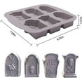 thumbnail image 2 of Fymlhomi Silicone Ice Cube Trays Halloween RIP Gravestone Mold for Ice, Candy, Cake, Soap, 2 of 5