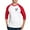Red/White, variant on CafePress - Kiniart Pocket Boston Baseball Jersey - Cotton Baseball Jersey, 3/4 Raglan Sleeve Shirt