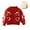Red(Fleece), variant on Godderr kids Baby Girls Knitted Cardigan Jacket Sweater Jacket Crewneck Knit Crochet Button Closure Cardigan Tops Toddler Infant Girls Knitted Coat Outwear, Sizes 9M-6Y