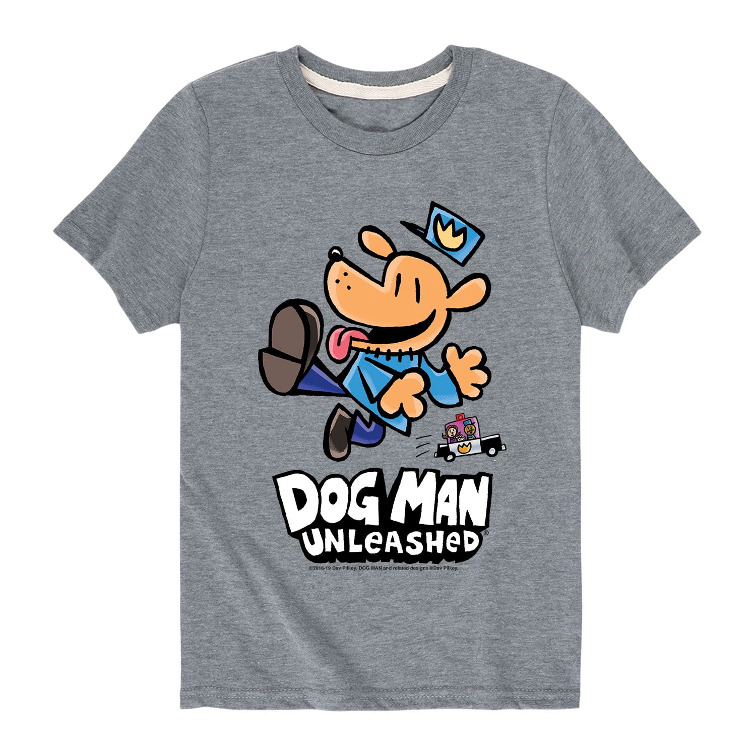 Dog Man Unleashed - Youth Short Sleeve Graphic T-Shirt - Walmart.com