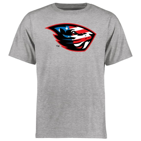 Men's Ash Oregon State Beavers Beaver Salute T-Shirt