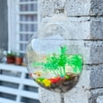 thumbnail image 4 of CreativeArrowy 1pcs Wall Fish Bubble Wall Hanging Bowl Clear Acrylic Vase 9in/11in Flower Plant Pot Aquarium, 4 of 8