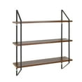 thumbnail image 7 of (4 pack) Better Homes & Gardens 3-Tier 20"W Wood Bracket Shelves, Walnut, 7 of 7