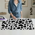 thumbnail image 4 of ZIATUBLES Cow Print Ironing Mat for Tabletop Multifunctional Foldable Ironing Blanket, Portable Travel Ironing Board Alternative Cover Fits Compact Space, 31.5" x 19.6", 4 of 7