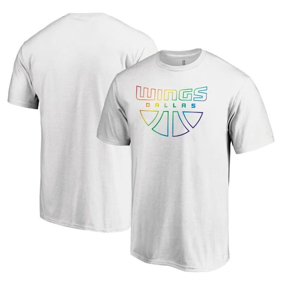 Unisex White Dallas Wings Team Pride Wordmark T-Shirt
