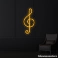 thumbnail image 3 of Glowneon Music Note Neon Sign, Piano Note Led Sign, Musical Notes Sign, Musician Room Decor, 3 of 5